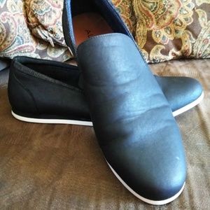 Aldo Faux Leather Black Fashion Loafer Sneaker